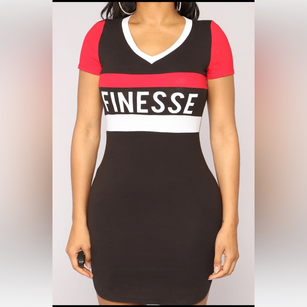 Fashion Nova Finesse Colorblock Tunic